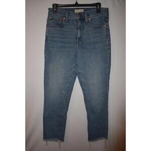 Madewell The Perfect Vintage Jean Womens Blue Hoyne Wash Tapered Jeans Size 28‎